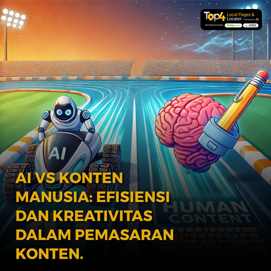 AI vs Konten Manusia: Efisiensi dan Kreativitas dalam Pemasaran Konten